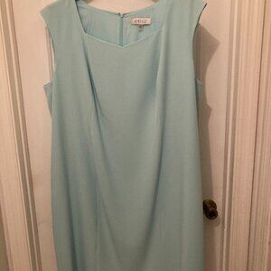 Kasper Sleeveless Dress - Mint Green - Size 24W